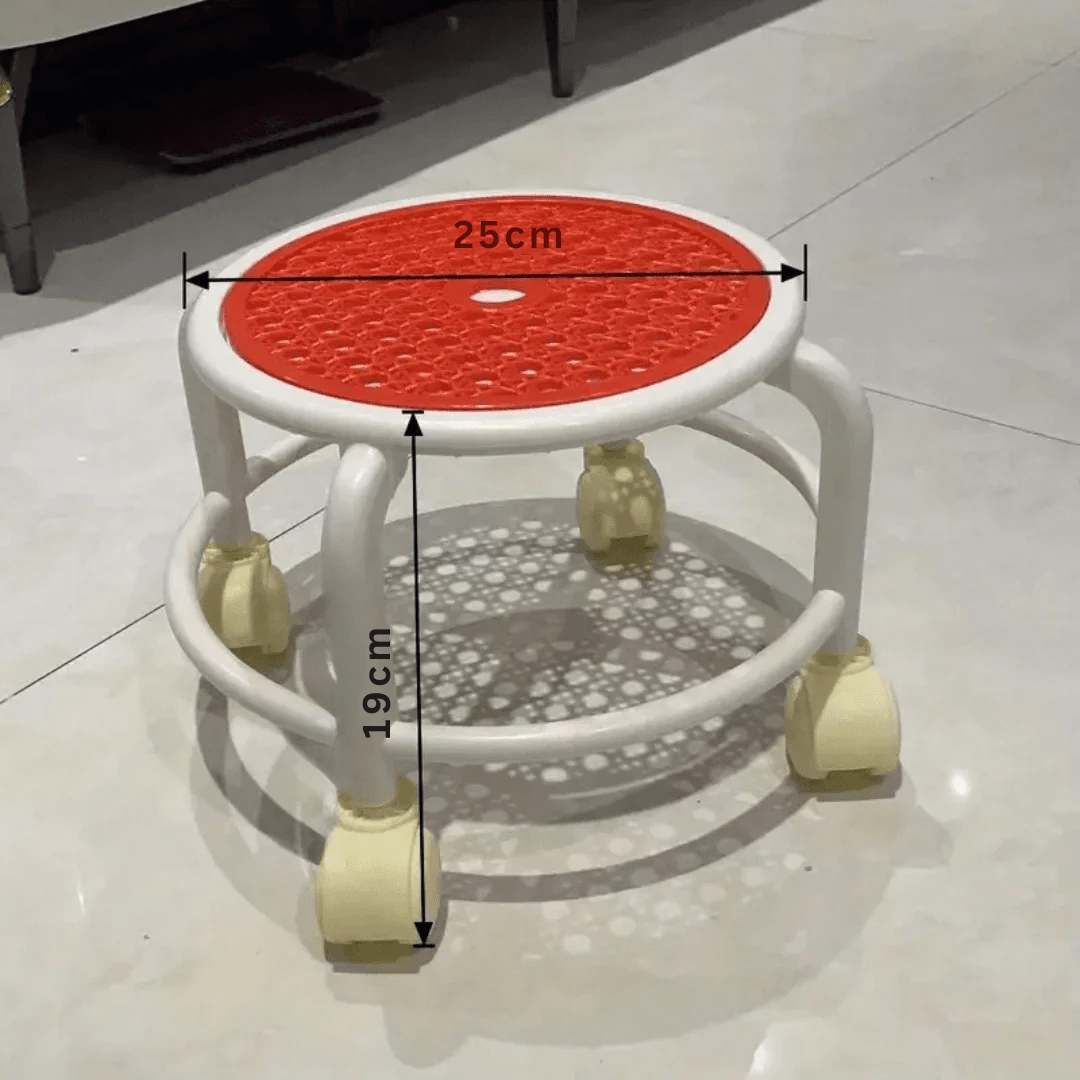 Multipurpose Comfortable Portable Swivel Rolling Stool