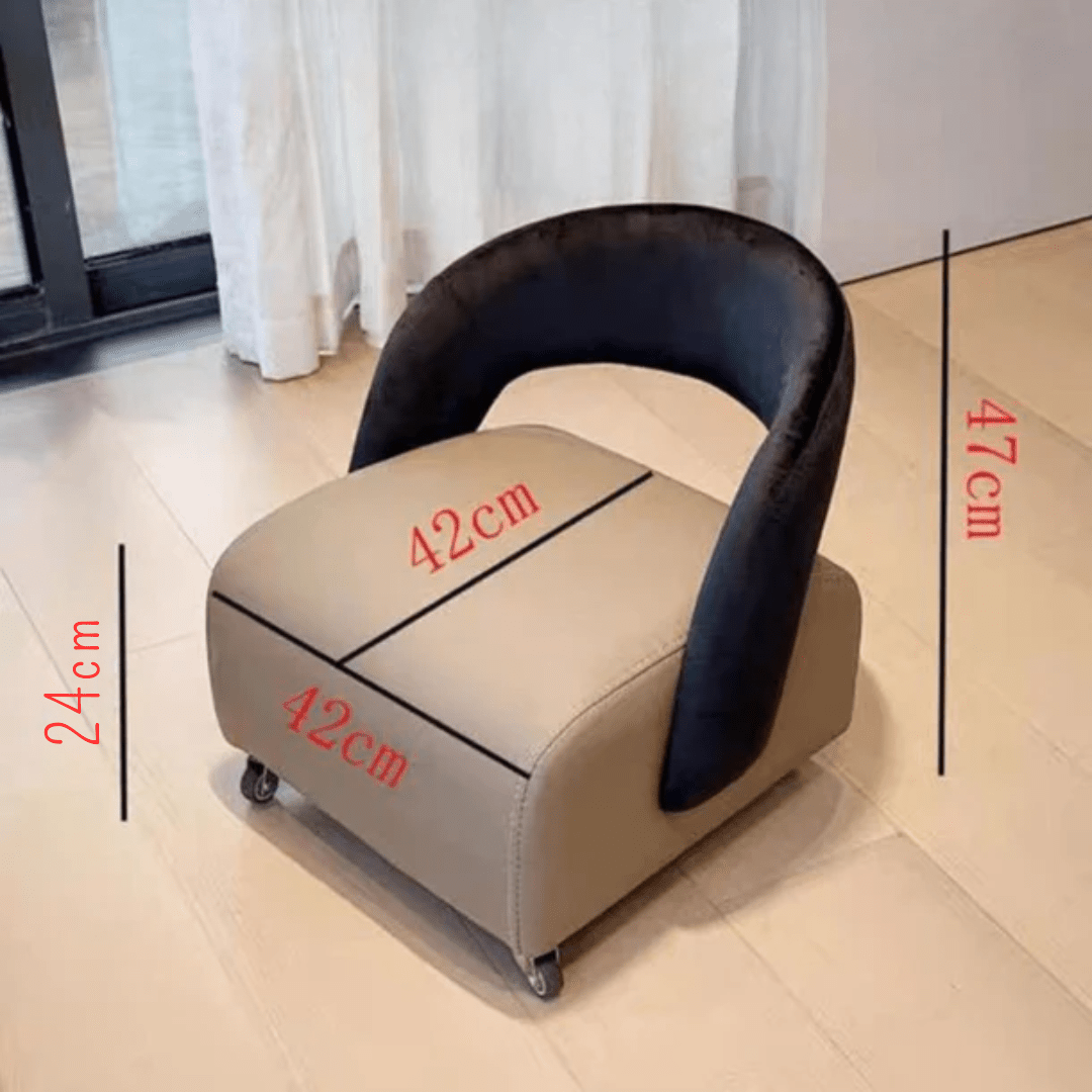 Multi-Purpose Rolling Shoe Stool with Smooth Pulleys