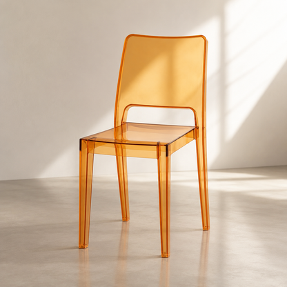 Modern Transparent Chair with Seamless Design