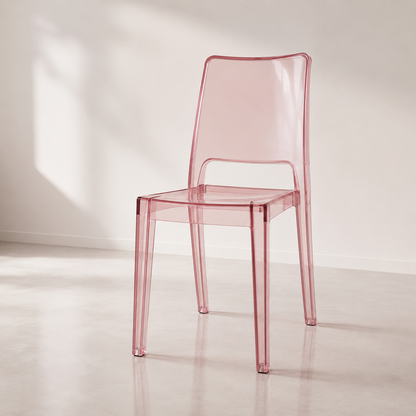 Modern Transparent Chair with Seamless Design