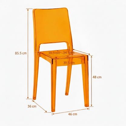 Modern Transparent Chair with Seamless Design