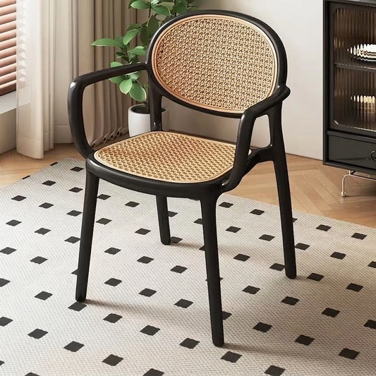 Premium Stackable Rattan Look Accent Chair