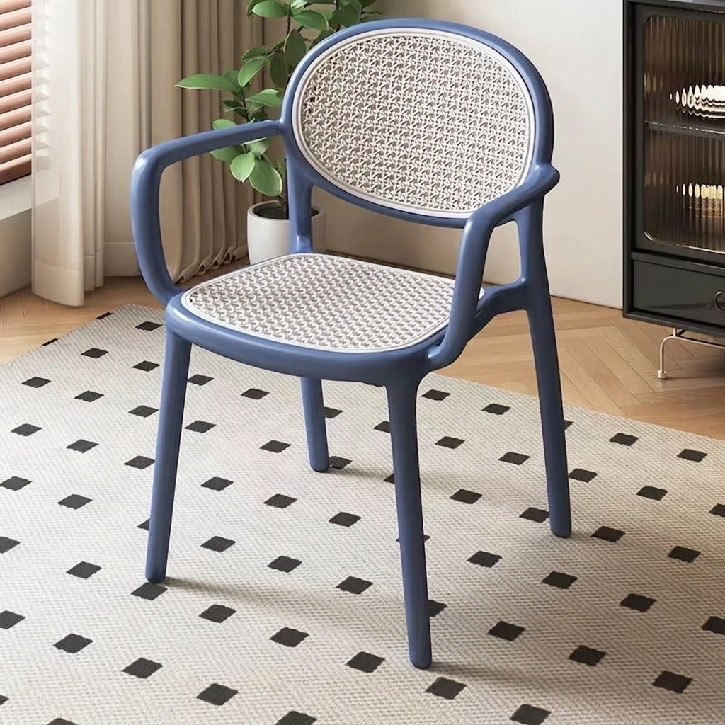 Premium Stackable Rattan Look Accent Chair