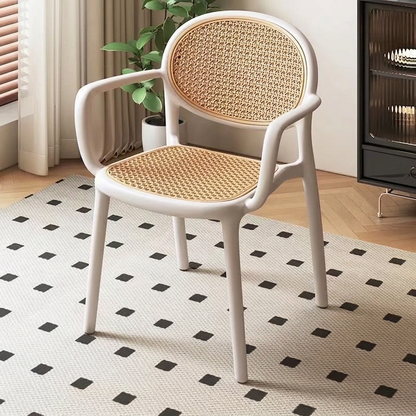 Premium Stackable Rattan Look Accent Chair