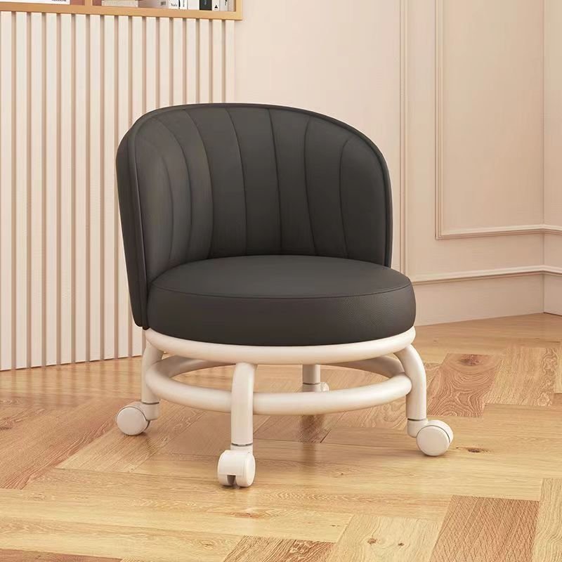 Multi-Functional Portable Plastic frame Round Stool With Wheels