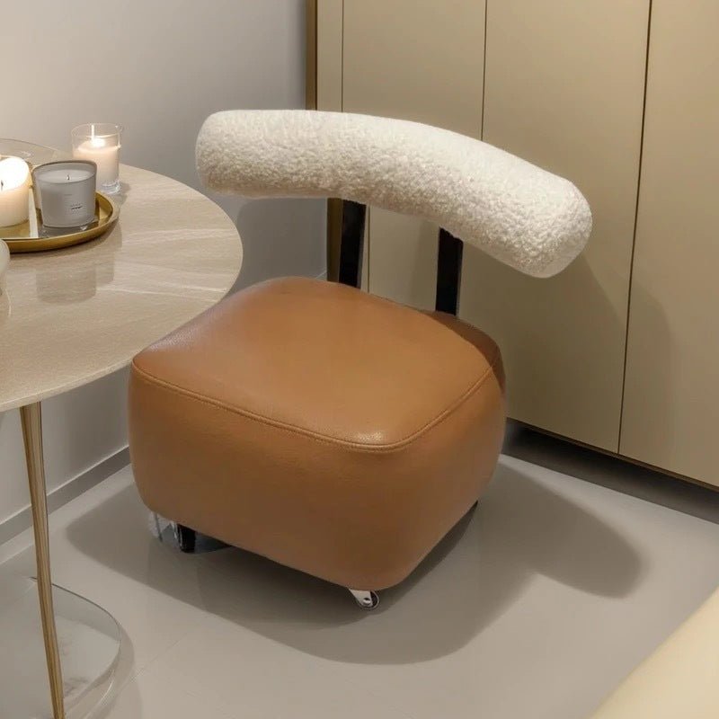 Multipurpose Movable Stool with Wheels