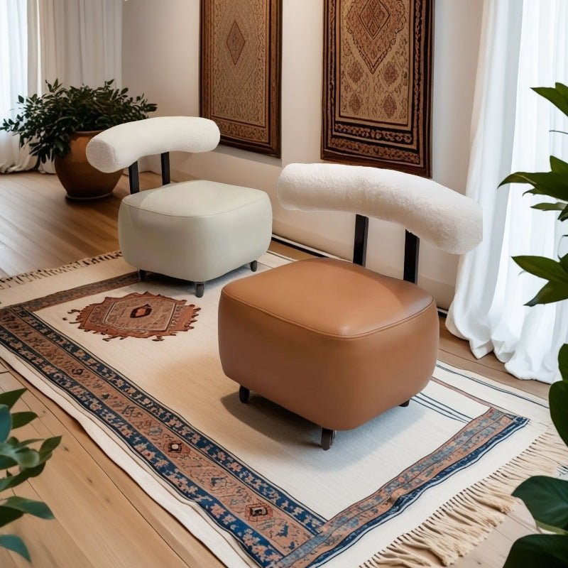 Multipurpose Movable Stool with Wheels