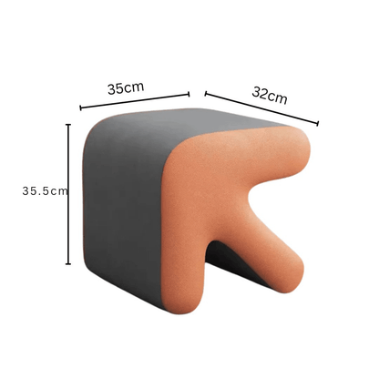 Multi-Purpose Creative Arrow-Shaped Leather Ottoman Foot Stool