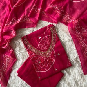 Premium Cotton Kurti Pant Dupatta Set