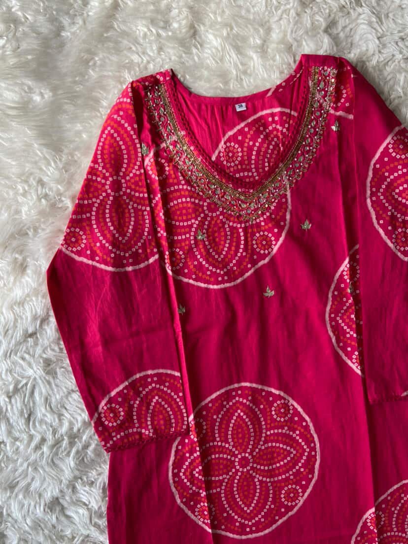 Premium Cotton Kurti Pant Dupatta Set - Image 7