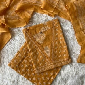 Premium Cotton Kurti Pant Dupatta Set