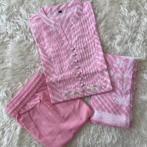 Premium Cotton Kurti Pant Dupatta Set